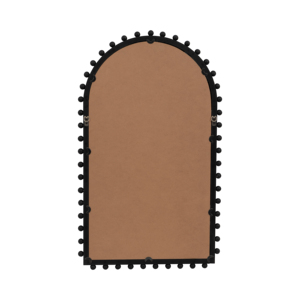 Specchio da parete ad arco con cornice decorativa in stile boho, con cornice in legno, per camera da letto, dormitorio, bagno. - Product Image 5