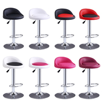 Chaise de barbier rouge, siège de comptoir, pivotante, en acier, pour cuisine, tabouret de Bar, magasin moderne, 1 pièce