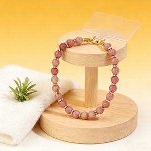 Bracelet de poignet pour téléphone portable 2026, fait main, perles, design abstrait, cristal de guérison, polyvalent, portable, empilable, bijoux pour femme - Product Image 1