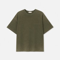 T-shirt Oversize Vierge 235g avec Impression de Logo Personnalisé, Coupe Minimaliste Moderne, 100% Coton Filé Anneauté, Alternative de Marque de Luxe