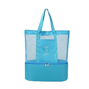 Sac de voyage en nylon léger et tendance avec logo personnalisé, grande capacité, séparation humide/sec, organisateur de linge en maille pour la gym, la natation et le sport - Product Image 6