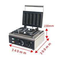 Machine à Gaufres Antiadhésive de Haute Qualité 5 en 1, Gaufrier à Hot-Dogs, Gaufrier à Bâtonnets de Hot-Dogs