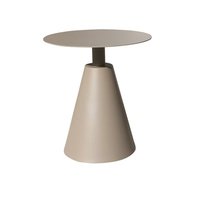 Table d'appoint extérieure multicolore à base conique, design contemporain, structure en aluminium, pour patio, jardin, café - Garantie 1 an