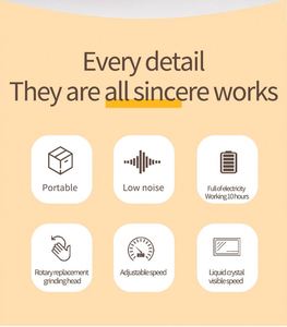 Juego de máquina perforadora de manicura profesional, máquina perforadora eléctrica para uñas, lijadora de uñas, Gel, eliminación de cutículas, torno de uñas, herramienta de pulido de archivos - Product Image 3