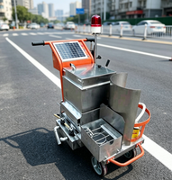 Machine professionnelle de scellement des fissures avec application précise des matériaux pour les projets de maintenance des routes en asphalte