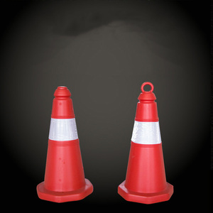 Özelleştirilmiş ucuz PE kaldırma halkası işareti varil anti-çarpışma reklam yansıtıcı trafik konisi - Product Image 5