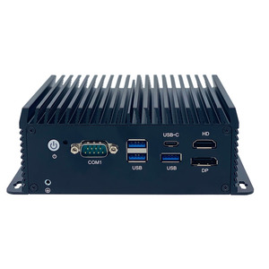 كمبيوتر مصغر 4Lan مع معالج Intel I5 1235U، نظام تشغيل ويندوز 10/11 أو لينكس، 4 منافذ POE، ذاكرة DDR5، منفذ HD-MI، منفذ Type-C، كمبيوتر صناعي مصغر بدون مروحة - Product Image 1