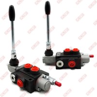 FLYBY 1 Joystick Valve à bobine hydraulique P40 P80 P120 Valve manuelle à commande directionnelle hydraulique pour tracteur chargeur