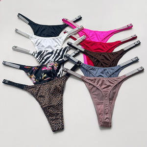 Tanga Deportiva de Cintura Baja para Mujer, Tallas S-XL, Sexy, de Nailon y Elastano, Teñido Liso, Ecológico, Sin Costuras, Transpirable - Product Image 1