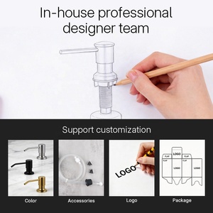 Dispenser di <span class=keywords><strong>Detersivo</strong></span> Ricaricabile in Acciaio Inox <span class=keywords><strong>per</strong></span> Cucina, Lavanderia e Lavaggio <span class=keywords><strong>Piatti</strong></span> - Product Image 3