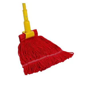 Changeable Mop Heads For Home Cleaning Recycled Cotton Dust Mop Flat Mop Bucket Smart Floor And Bucket Set Floor Cleaner