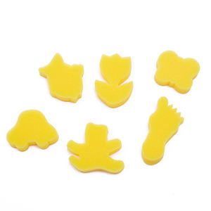 Esponja de patrón surtido para pintar, esponja de aprendizaje temprano y estropajos para niños pequeños, decoración del hogar, 24 unidades - Product Image 2