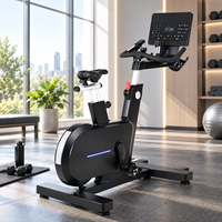 Vélo de spinning commercial K-FIT GSK6, capacité 180 kg, 40 niveaux de résistance, siège à réglage rapide, roues de transport, cardio à domicile