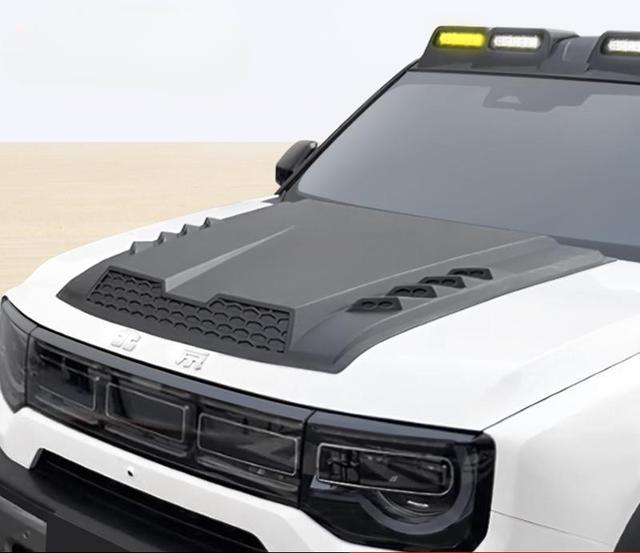 BAIC BJ30 Front Hood Cover Sticker Set - Mecha Style Engine Bonnet Decoration - BJ30 Performance Accessories