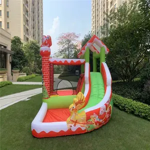 Lâu Đài Trẻ Em Thương Mại Toboggan Sân Sau Thương Mại Bouncy Jumping Bounce House Trượt Nước Với Bể Bơi Bouncer Bơm Hơi - Product Image 6