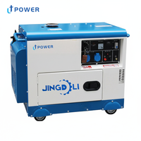 Mini Générateur Diesel Silencieux Triphasé 5 kVA Démarrage Automatique Démarrage à Distance ATS 1800 tr/min pour Usage Domestique, Secours, Portable, Économe en Carburant