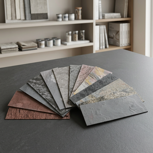 Panneau de revêtement mural intérieur en ardoise mince, surface polie, design minimaliste, durable - Product Image 6