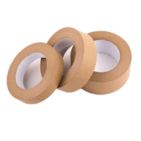 Ruban adhésif d'emballage écologique brun kraft, adhésif acrylique activé par l'eau, sans plastique, biodégradable, déchirable, inscriptible, 50 m, pour scellage de boîtes