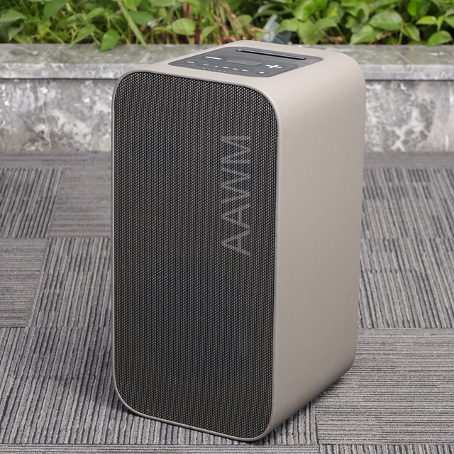 AAWM Single 10inch Party Speakers Conformable Silicone Button Wooden case Support OEM Great Sound Wireless Speaker