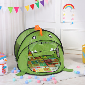 Tente <span class=keywords><strong>de</strong></span> jeu pour enfants en forme <span class=keywords><strong>de</strong></span> dinosaure <span class=keywords><strong>de</strong></span> dessin animé, en tissu polyester respirant, utilisable en intérieur et en extérieur toute l'année - Product Image 6