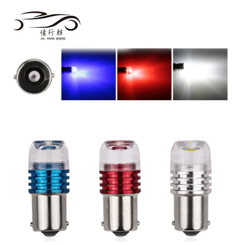 High Power 1156 1157 Cob 1SMD Led Lamp BA15S BAY15D Lamp 12V Wit Rood Blauw Richtingaanwijzer Brake Backup achterlicht