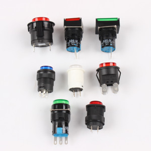 R503 16mm 4 Pins Plastic <strong>3</strong>.3VDC LED Self-locking <strong>Push</strong> <strong>Button</strong> Switch - Product Image 5