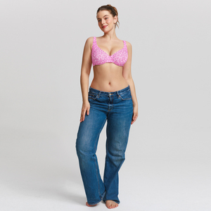 <span class=keywords><strong>Reggiseno</strong></span> WD all'ingrosso traspirante push-up con ferretto, scollo a V profondo, schiena a U, mezza coppa, spalline regolabili per donna, uso quotidiano - Product Image 6