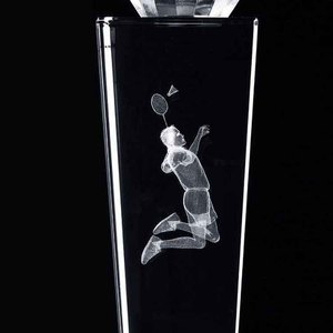 2025 trophée de <span class=keywords><strong>badminton</strong></span> en cristal personnalisé coupe Premium Sport Awards & Souvenirs fabriqués à la main autres métiers en cristal - Product Image 3