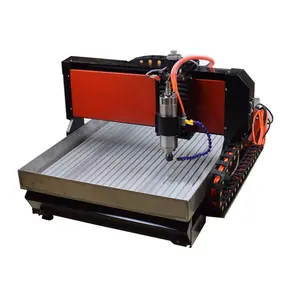 Cnc Router 6090 4 Sumbu 2.2KW Router CNC Frame USB Metal 3D Penggilingan Air Engraving Mesin Sistem DSP Ukiran Aluminium Stl Wastafel