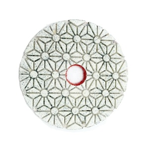 4 Zoll Granit-Blumen-Polierpads mit Klettverschluss, Diamant-Nasspolierpads in <span class=keywords><strong>3</strong></span> Stufen für Marmor, Porzellan, Beton - Product Image 4