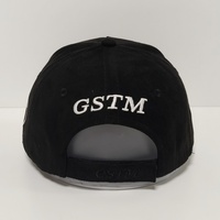 Casquette de baseball en daim à 5 panneaux avec technologie de broderie 3D, logo personnalisable, vente directe d'usine et vente en gros