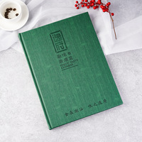Carpeta de Menú de Restaurante de Alta Gama con Cubierta de Cuero y Páginas Reemplazables, Libro de Recetas de Comidas Ligeras de Estilo Occidental Popular