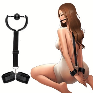 Ensemble <span class=keywords><strong>de</strong></span> menottes pour le cou et les poignets avec chaînes <span class=keywords><strong>de</strong></span> corps sexy pour femmes, outils <span class=keywords><strong>de</strong></span> jeu <span class=keywords><strong>de</strong></span> sexe sadique pour les couples - Product Image 2