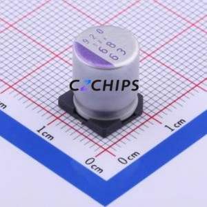 63SXV68M ตัวเก็บประจุแบบแข็ง SMD, D10xL12.6 มม. ( ความจุ: 68uF ) ( ความแม่นยำ: 20% แรงดันไฟฟ้าที่กำหนด: 63V ) - Product Image 1