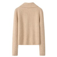 Damen Kaschmir Strickjacke mit Reiß verschluss Vintage Reiß verschluss reine Wolle Pullover Pullover Strickjacke