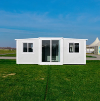 MK Maison Conteneur Modulaire Contemporaine en Acier et Bois 20 pieds, 2-3 Chambres, Respirante, 18 bureaux, Maison Mobile Démontable, Panneaux Sandwich, Garantie 1 an