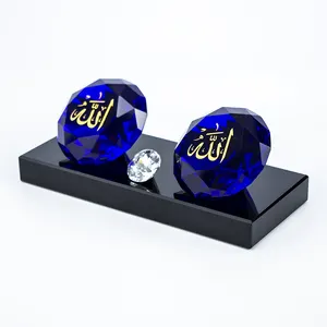 HDW custom crystal diamond glass paperweight counter decoration for the wedding room props