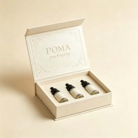Boîte magnétique noire haut de gamme personnalisée avec impression d'art botanique doré