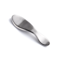 Luxe 60mm Masque Visage Crème Métal Petit Mini Argent Mélange Cosmétique Cuillère Spatules