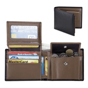 Custom Luxury Men's Leather Wallets Coin Pocket <b>Purse</b> Genuine Leather Card Holder Wallet Mens Leather Wallet - Product Image 4