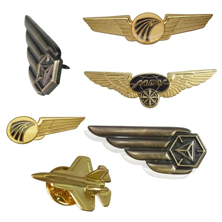 OEM Customized 3D logo design pin with soft enamel