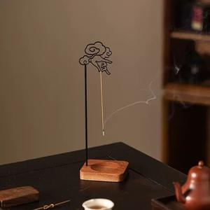 Brûleur d'<span class=keywords><strong>encens</strong></span> inversé en bambou Zen Smoke, écologique, design Bouddha, avec plateau récupérateur <span class=keywords><strong>de</strong></span> cendres pour la méditation et la décoration à domicile - Product Image 3