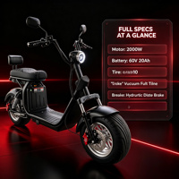 Trottinette Électrique Puissante pour Adultes 60V 20.8AH Longue Portée E-ROLLER Monopattino Elettrico