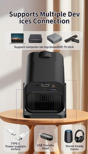 HY320 Mini Portable Projector – HD Wired Screen <b>Mirroring</b>, <b>Compact</b> Home Cinema, Multi-Plug (EU/US/UK/AU) - Product Image 2