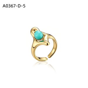 Anillo de Moda con PIEDRA NATURAL A0367 para Mujer, Joyería de Alta Calidad - Product Image 5