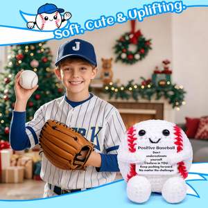 Mini poupée en laine tricotée au crochet, amusante et positive, en forme de ballon de baseball, football ou basketball, faite à la main, pour le soutien émotionnel, cadeau pour enfants, garçons et hommes - Product Image 4