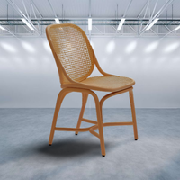Chaises en rotin chics et durables de qualité supérieure confortables pour le salon, la salle à manger et la salle de sport pour les centres d'accueil et les cafés en plein air