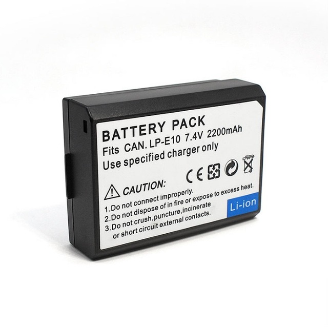 For Canon Camera Battery EOS 1300D 1500D 3000D Rebel T3 T5 T6 LP-E10 Battery