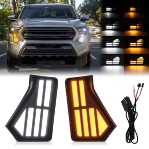 Feux LED pour Toyota Tacoma 2024-2025 – Vente en gros – Feux de jour blancs DRL pour pare-chocs avant et clignotants dynamiques ambre - Product Image 4