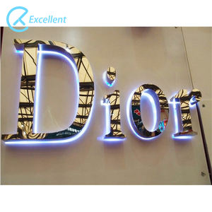 Acrylique Led affaires rétro-éclairé alphabet lettre signes extérieur Led décor publicité halo éclairé lettres 3D lettre lumières signe d'affaires - Product Image 1